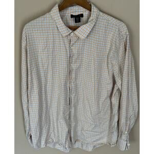 Porter & Ash L/S Button Shirt Mens XXL Orange Long Sleeve